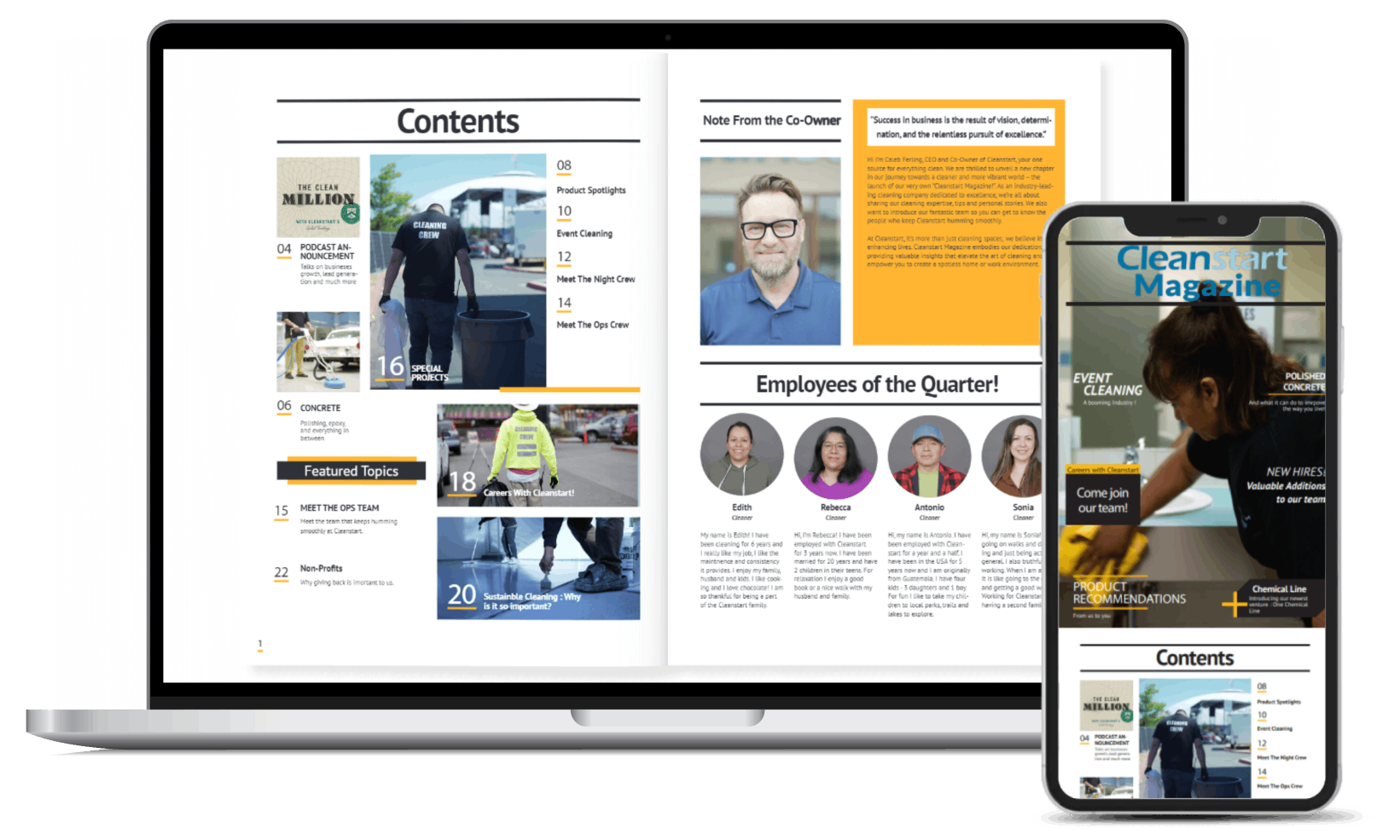 Cleanstart Magazine Mockup